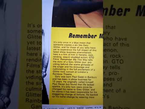 Gary Glitter remember me this way 1974 article 67rebellion the official music archive