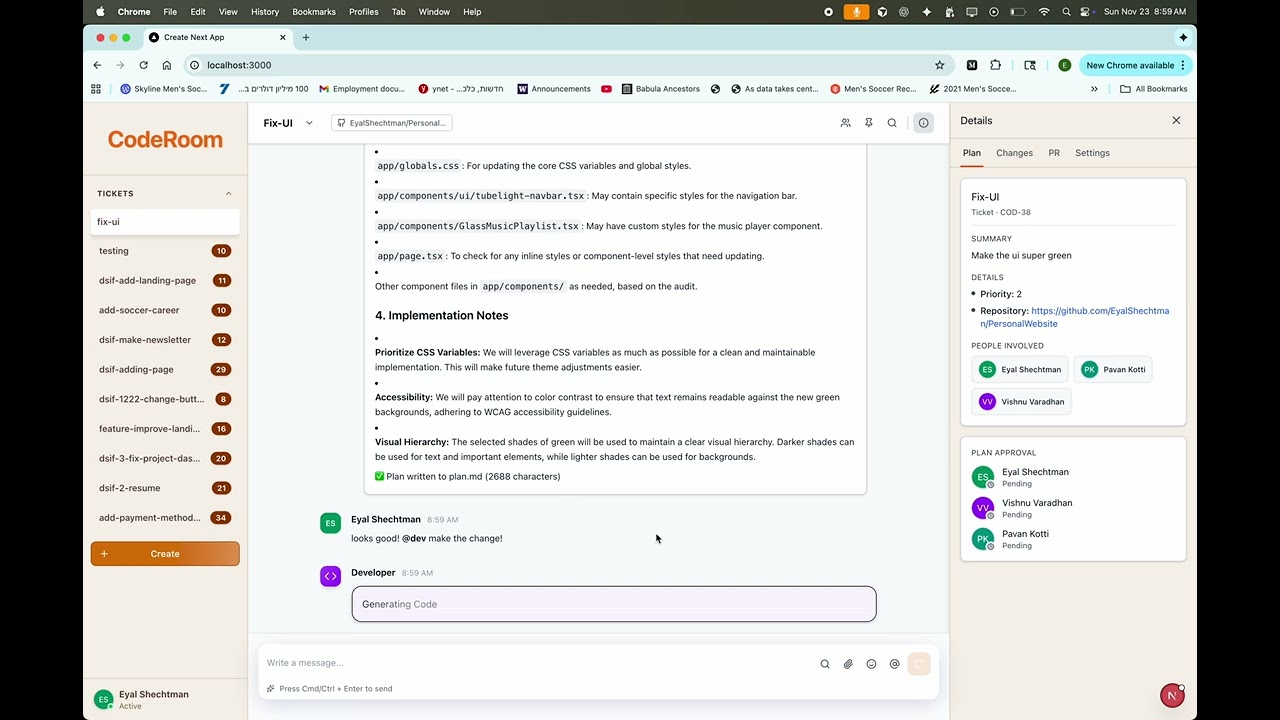 CodeRoom project preview