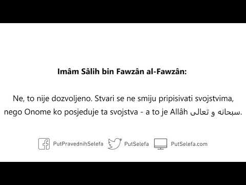 Da li je dozvoljeno reći da je Allâhova volja htjela?