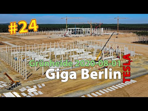 #24 Tesla Giga Berlin • 2020-08-01 • Gigafactory 4K