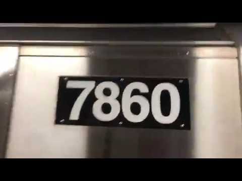 R188 set 7860-7870 entering 5th Av on a Hudson Yards bound 7 train (Former CBTC Test Train)