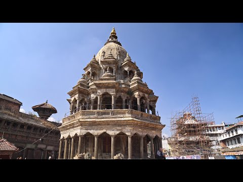 Chyasi Deval or Krishna Mandir Temple in Patan Durbar Square, Lalitpur, Kathmandu Valley, Nepal