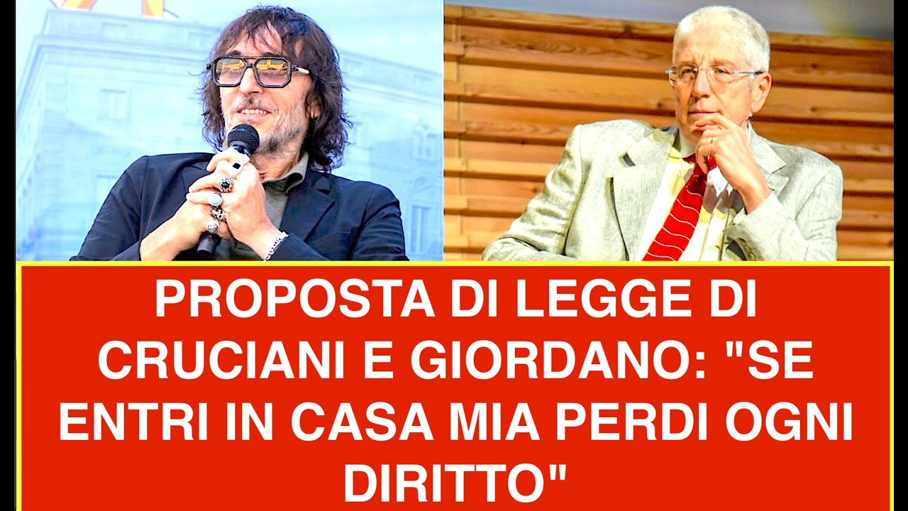 PROPOSTA DI LEGGE DI CRUCIANI E GIORDANO: "SE ENTRI IN CASA MIA PERDI OGNI DIRITTO"