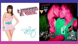 I kissed a girl/ I kissed a boy- Katy Perry +Cobra Starship (mixed mashup) Remastered