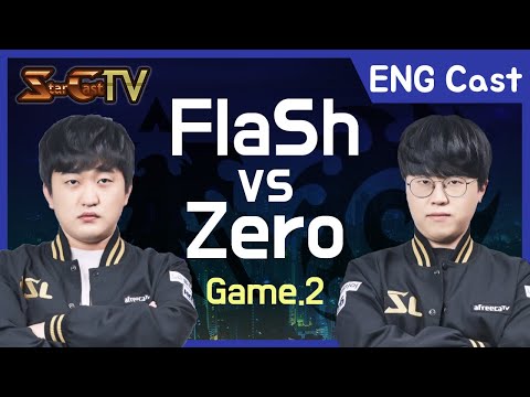 [ENG] Flash vs Zero on Polypoid (TvZ, Game2) - Starcraft Remastered (StarCastTV English)