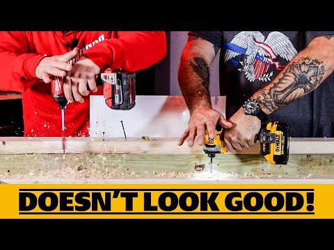 DeWALT'S New Atomic Impact Driver Compared To Milwaukee M18 Fuel (IT DOESN'T LOOK GOOD)