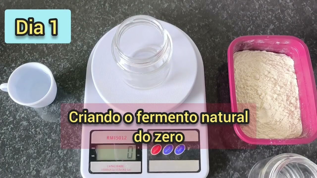 MEU LEVAIN LEVOU 8 DIAS PARA FICAR PERFEITO! - VEJA COMO É SIMPLES FAZER UM FERMENTO NATURAL DO ZERO