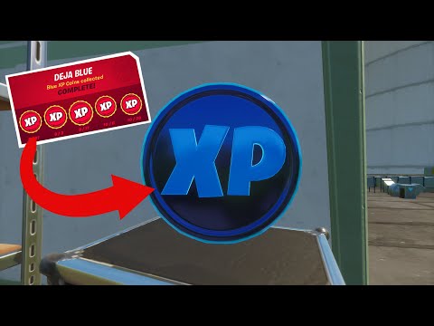 *ALL* 30 BLUE XP COINS (Week 1-10)! Deja Blue Punch Card Complete [Fortnite Season 4]