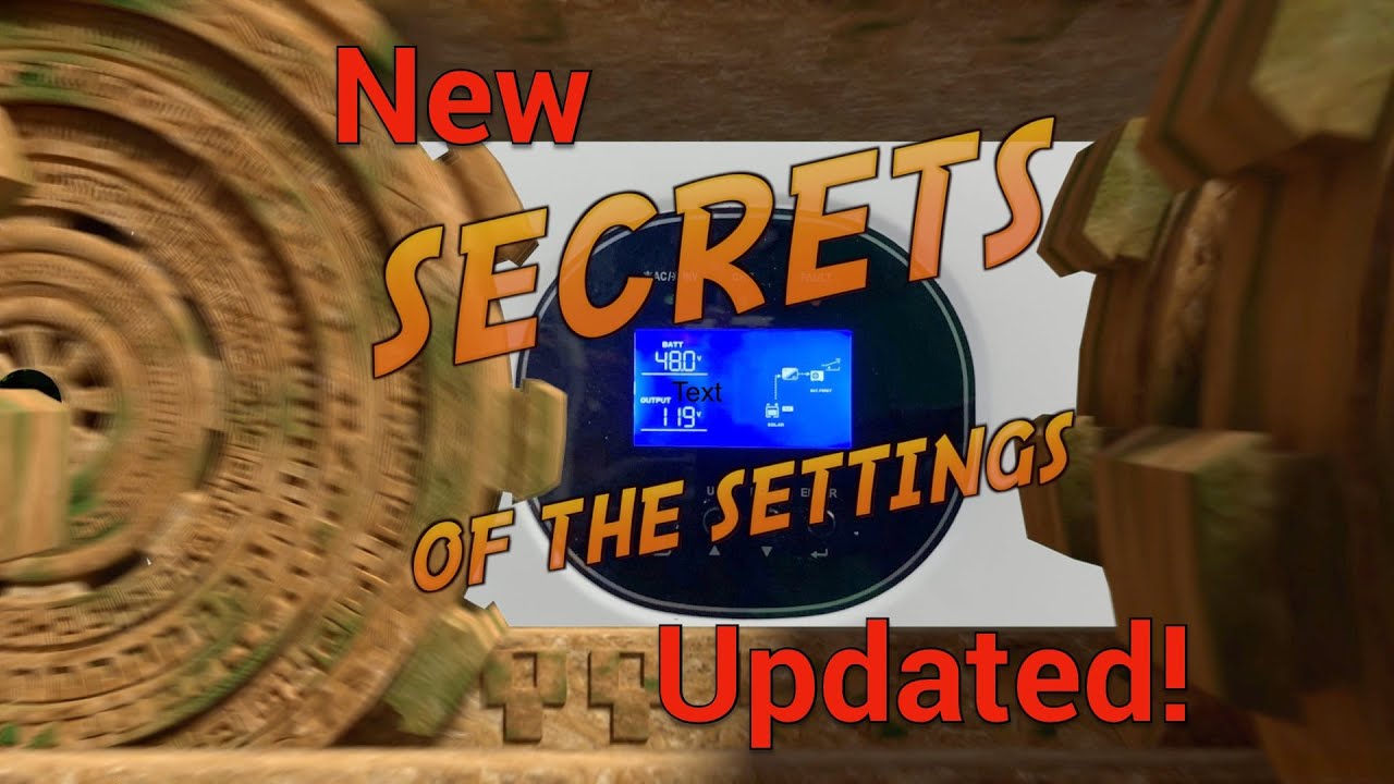 GroWatt SPF3000TL LVM-48p Secrets of the Settings (updated)