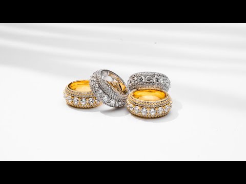 5 Layer Diamond Band Ring