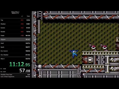 Mega Man 3 (NES) - World Record Speedrun in 33:46 by Fastatcc
