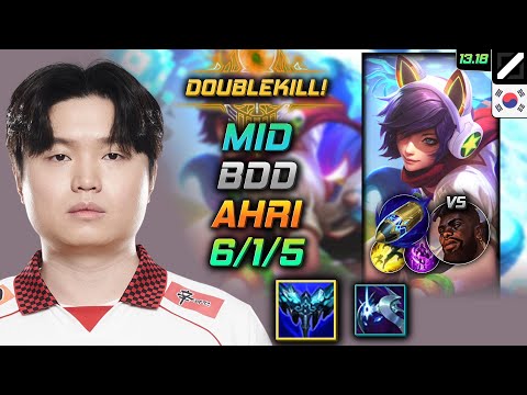 Ahri Mid Build Bdd Everfrost First Strike - LOL KR GrandMaster Patch 13.18