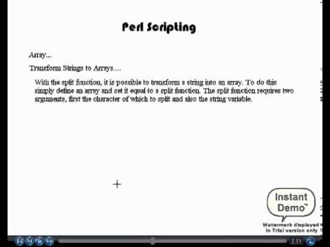 PERL Slicing Arrays, Transform String to array and Sorting Array