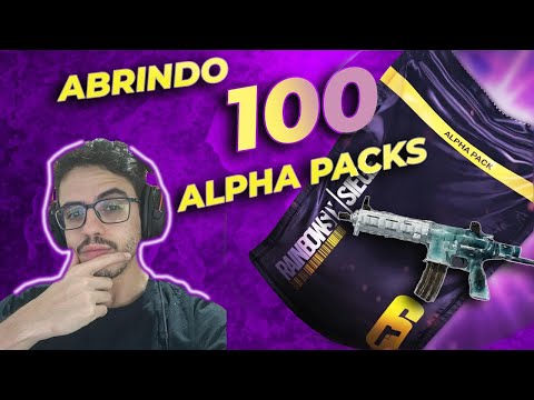 ABRINDO 100 ALPHA PACKS NO RAINBOW SIX
