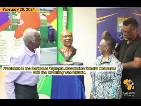 Barbados' first Olympic medalist James Wedderburn honored for his achievements