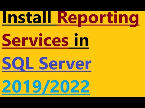 How to install Reporting Services in SQL Server