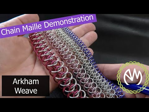 Chain Maille Weave Demonstration - Arkham Weave