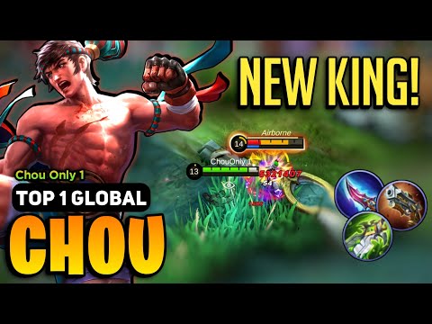 NEW KING! Chou Best Build 2023 [ Chou Top 1 Global Gameplay ] By Chou Only 1 - Mobile Legends