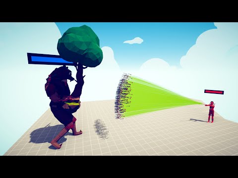 OGRE vs EVERY GOD WITH HEALTHBARS - Totally Accurate Battle Simulator TABS