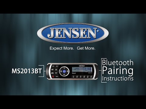 JENSEN® Marine | MS2013BT Bluetooth® Pairing Instructional