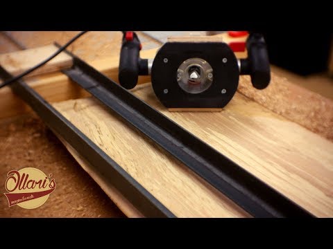 Probably the Easiest Router Sled out there ( Flattening a Live Edge Slab without a Planer)