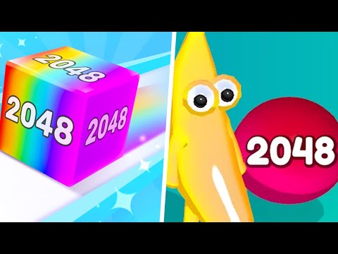 Chain Cube 2048 vs Jelly Man 2048 - Max Level Gameplay (Part 1) 123456789