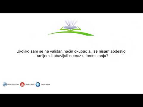 Da li je kupanje dovoljno za obavljanje namaza?