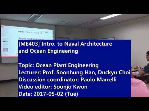 Introduction to Naval Architecture and Ocean Engineering : Ocean Plant Engineering