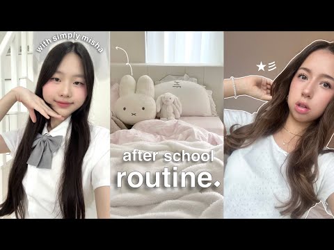 after school routine 🎀 (ft. simply misha) | how to romanticize & be productive after school
