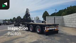 Pacton T3-003 Kennis 16T Steering Crane platform semi-trailer for sale - Image 4 | Autoline AM Pacton T3-003 Kennis 16T Steering Crane platform semi-trailer | Image 4 - Autoline