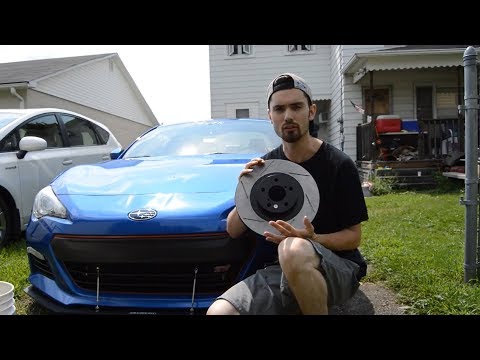 Stoptech Slotted Rotor and Pad Install on Subaru BRZ