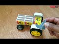 How To Make Matchbox Tractor Diy Matchbox Tractor Using Dc Motor