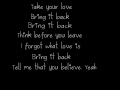 Bring It Back - Kris Allen 