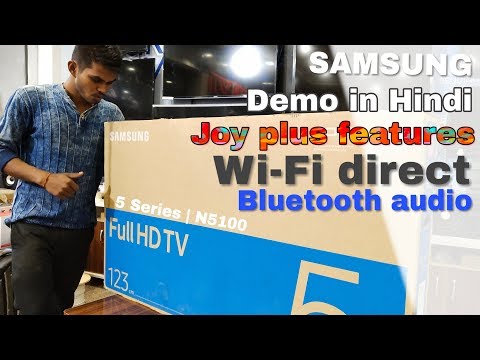 Samsung 49" inch full HD LED tv. model_N5100 5 Series demo in Hindi