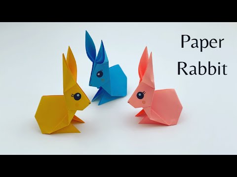 How To Make Easy Paper RABBIT For Kids / Nursery Craft Ideas / Paper Craft Easy /KIDS crafts / BUNNY