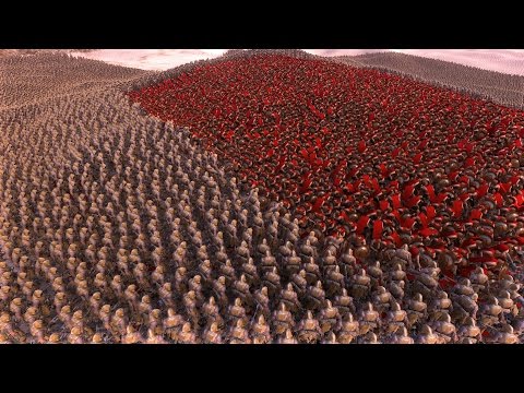 6.000 SPARTANS vs 50.000 WILD MANS - Ultimate Epic Battle Simulator