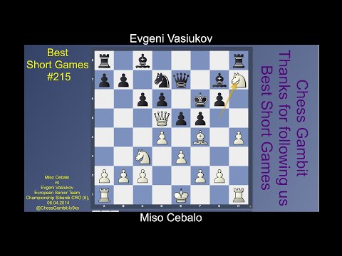 Miso Cebalo vs Evgeni Vasiukov  #Best Short Games #215