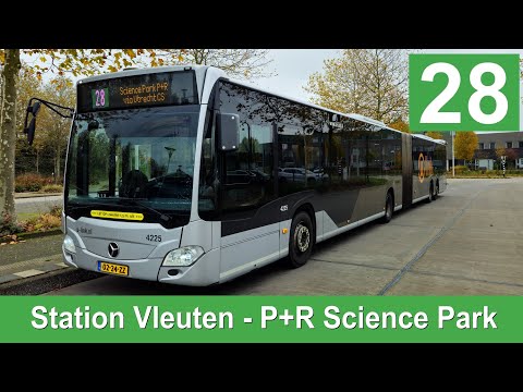 U-OV lijn 28: Station Vleuten - P+R Science Park | U-Link | Qbuzz 4225 | 2024