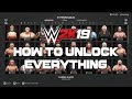 WWE 2K19 - How To Unlock Everything (Tutorial)