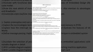 EE8691 Embedded systems Important Questions #eee #importantquestions #annauniversity