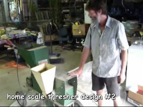 grain thresher designs and winnowing - how to