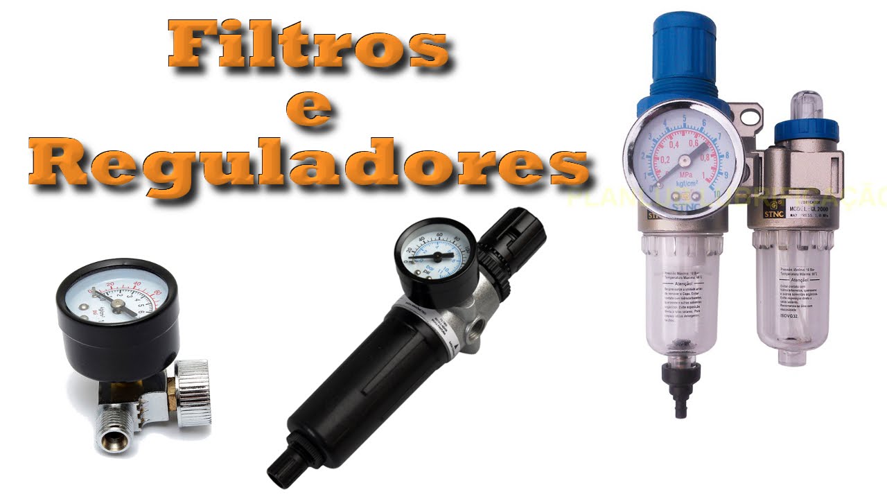 Filtros e reguladores de ar para compressor