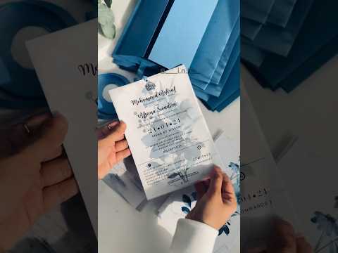 30 Handmade wedding Invitation Card 🤍🦋#weddinginvitation #weddinginvitationcard #invitationcard