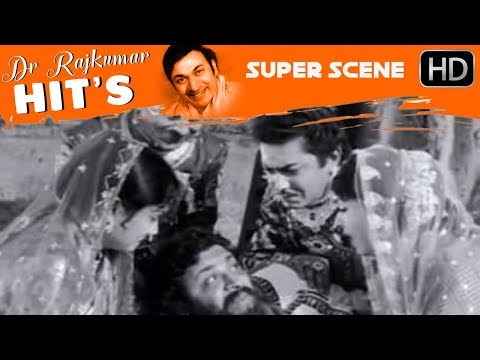 Dr.Rajkumar death Kannada Scenes | Kannada Scenes | Kitturu Channamma Old Kannada Movie