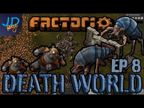 FACTORIO 0.17 DEATHWORLD with P0ober EP8 | IS JD A BOND VILLAIN?