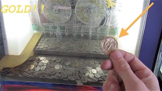 Coin Pusher WON 24 Karat GOLD!