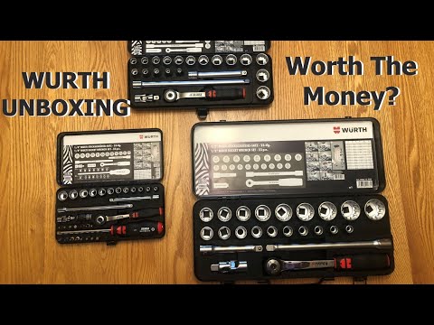 Wurth Tools Unboxing - 1/4,3/8,1/2 inch ratchet sets