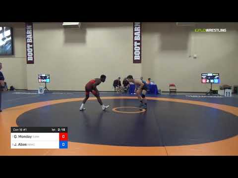 2018 Marine Corps US Open/UWW Junior Freestyle 65 Con 16 #1 - Quincy Monday (Sunk) Vs. Jaden Abas