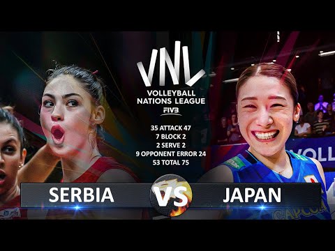 Serbia vs Japan | Women's VNL 2025