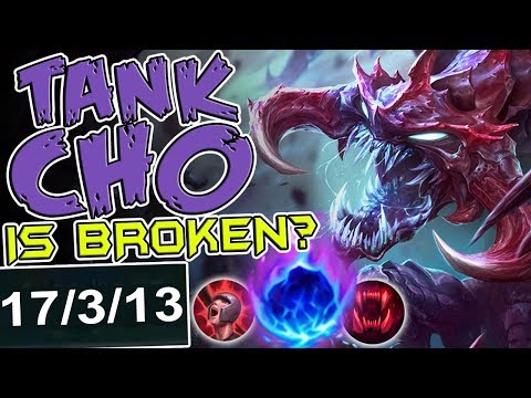 TANK CHO IS BROKEN?? | INSANE CARRY | NEW RUNES CHO'GATH TOP BUILD | LoL - NEW RUNES RANKED SEASON 8